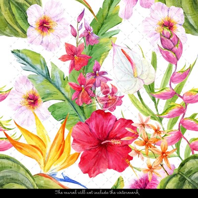 Tapisserie murale Bouquet africain