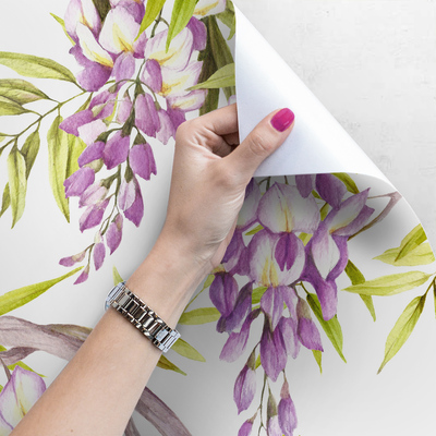 Papier peint Un jardin plein de mésanges