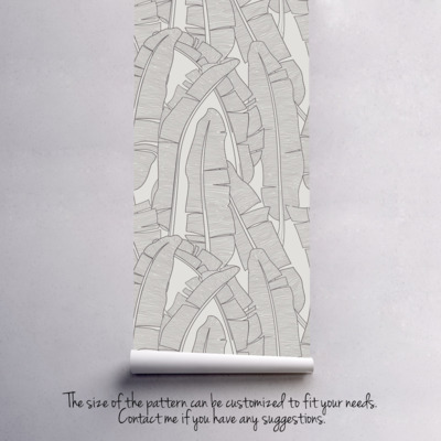 Papier peint feuilles de bananier