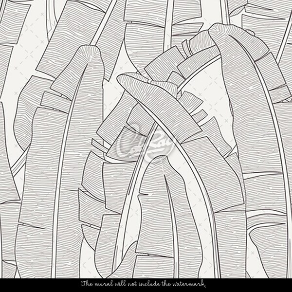 Papier peint feuilles de bananier