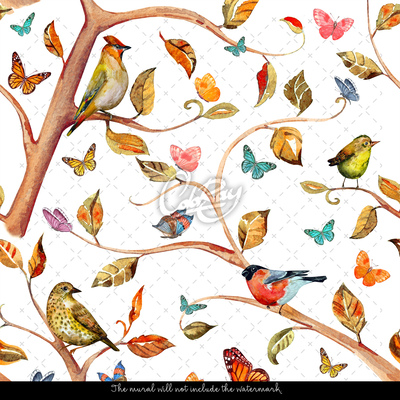 Tapisserie murale Dans le bosquet printanier