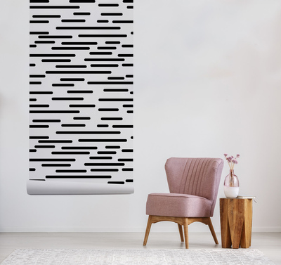 Tapisserie murale Peint avec une ligne droite