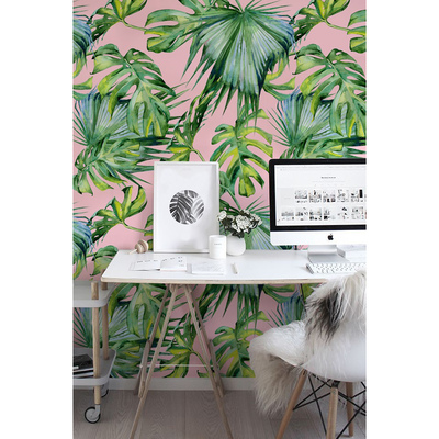 Papier peint buisson dense et topique