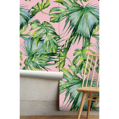 Papier peint buisson dense et topique