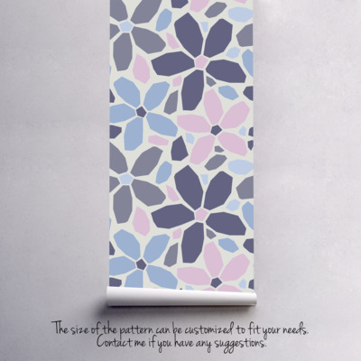 Papier peint adhésif Pots de boue à fleurs