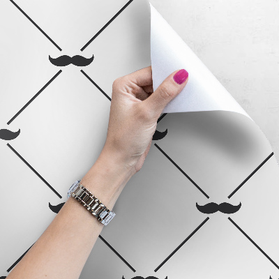 Papier peint adhésif Moustache mignonne
