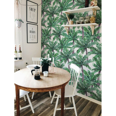 Tapisserie murale Repos sous les palmiers verts