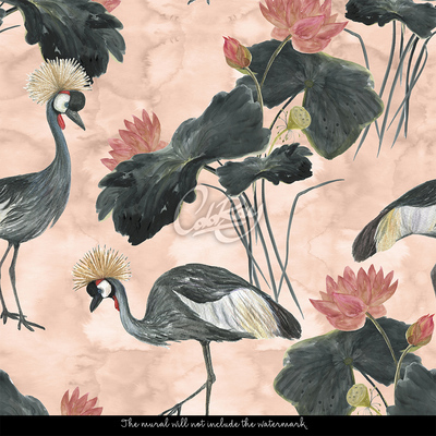 Tapisserie murale Dans un paradis pour les oiseaux