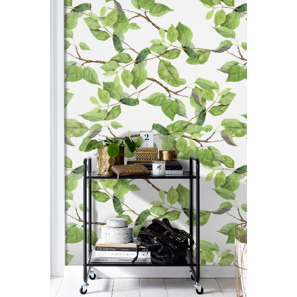 Papier peint Feuilles de printemps dans le vent