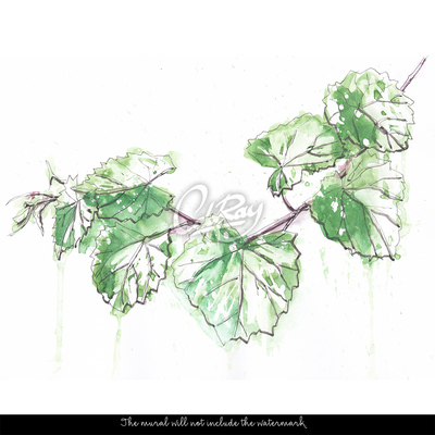 Tapisserie murale Les pousses de la vigne