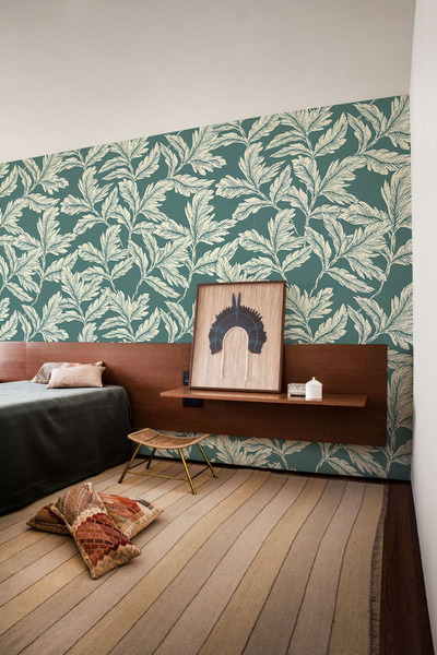 Papier peint adhésif feuilles d'acanthe