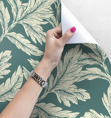 Papier peint adhésif feuilles d'acanthe