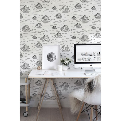 Papier peint Voiliers sur un lac de Mazurie