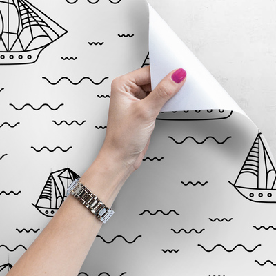 Papier peint Voiliers sur un lac de Mazurie