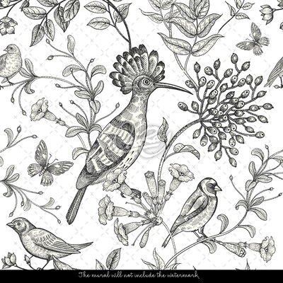 Tapisserie murale Doux chant d'oiseau