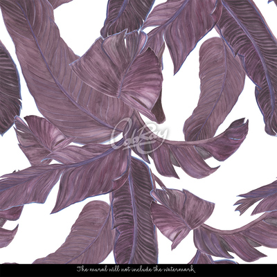 Papier peint adhésif Se reposer à l'ombre des feuilles de bananier