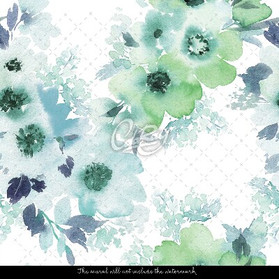 Papier peint adhésif Fleurs à l'aquarelle