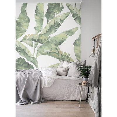 Papier peint Un moment de répit à l'ombre d'un bananier