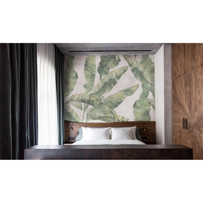 Papier peint Un moment de répit à l'ombre d'un bananier