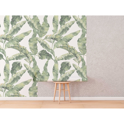 Papier peint Un moment de répit à l'ombre d'un bananier