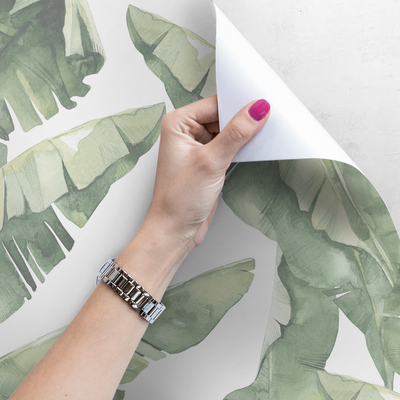 Papier peint Un moment de répit à l'ombre d'un bananier