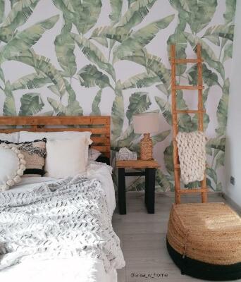 Papier peint Un moment de répit à l'ombre d'un bananier