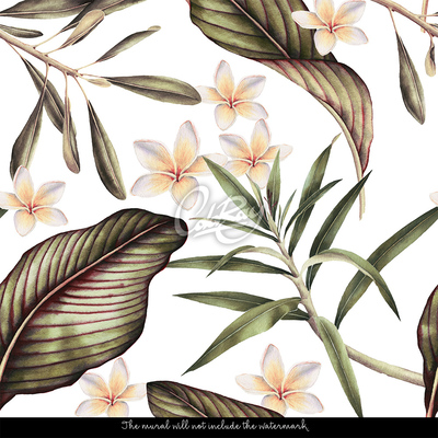 Papier peint Au milieu de la brousse tropicale