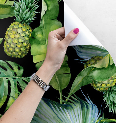 Papier peint adhésif Jungle d'ananas