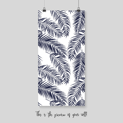 Papier peint adhésif L'ombre des feuilles de palmier noires