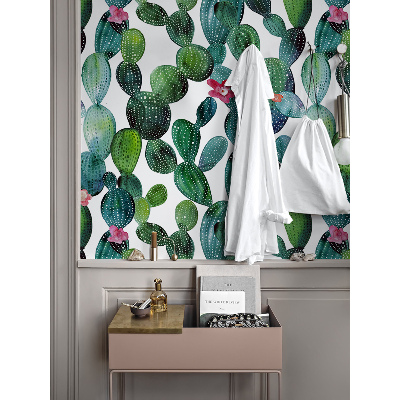 Papier peint Cactus fleuris