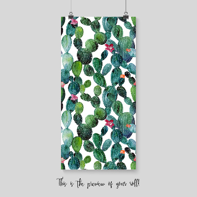 Papier peint Cactus fleuris