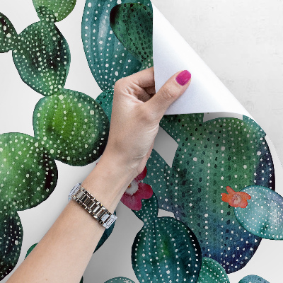 Papier peint Cactus fleuris