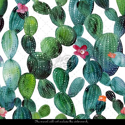 Papier peint Cactus fleuris