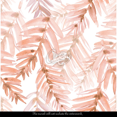 Papier peint adhésif Un tremplin parmi les feuilles pastel