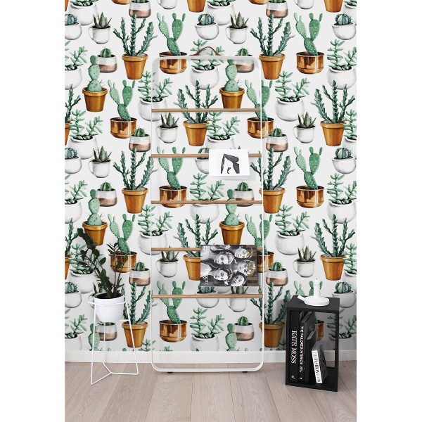 Tapisserie murale Cactus en pots