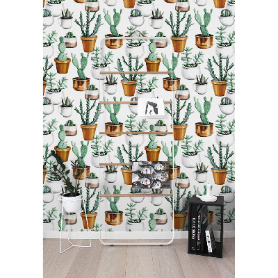 Tapisserie murale Cactus en pots
