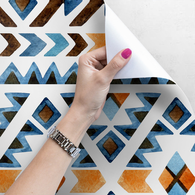 Papier peint adhésif Ethnique et coloré