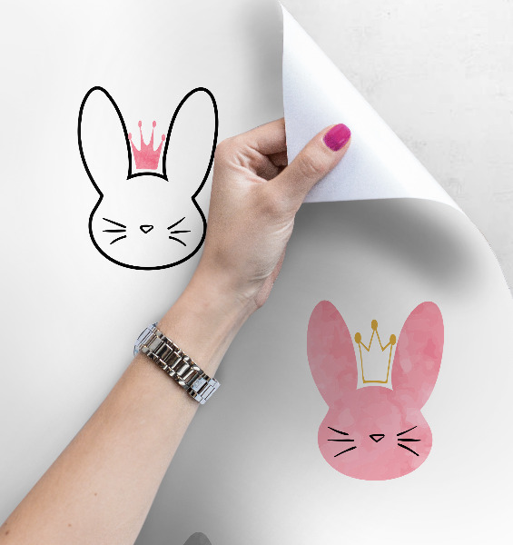 Papier peint adhésif Doux lapins