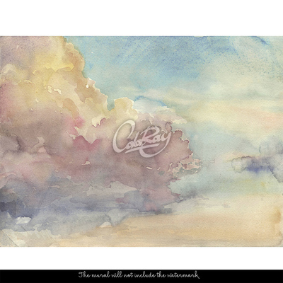 Papier peint Pastels du coucher de soleil