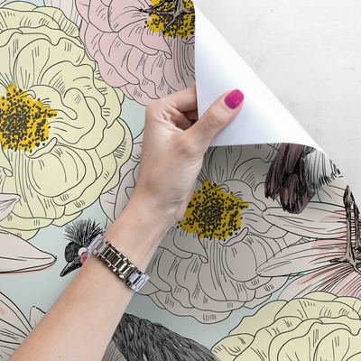 Papier peint adhésif Pays des pastels