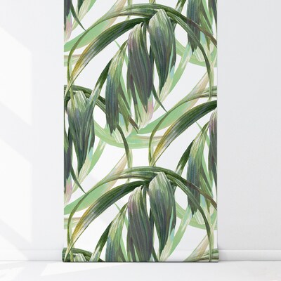 Papier peint panoramique Feuilles colorées