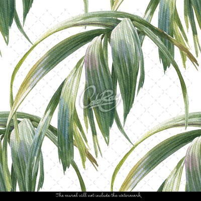 Papier peint panoramique Feuilles colorées