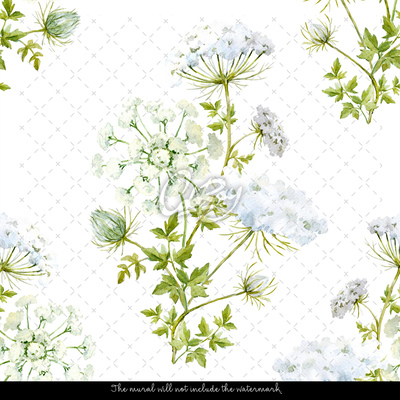 Tapisserie panoramique Fleurs sauvages