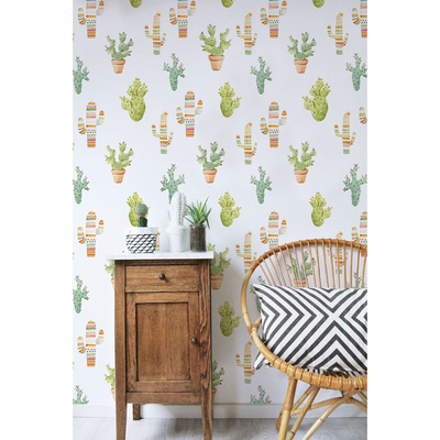 Tapisserie murale La folie des cactus