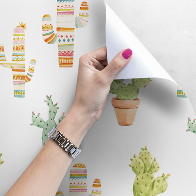 Tapisserie murale La folie des cactus