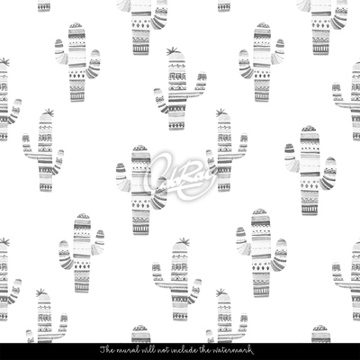 Papier peint Cactus et ses amis