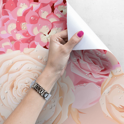 Papier peint adhésif Rose apaisant