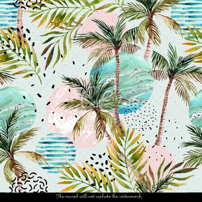 Tapisserie murale Des vacances sous les palmiers