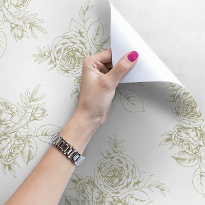 Papier peint Délicates roses françaises