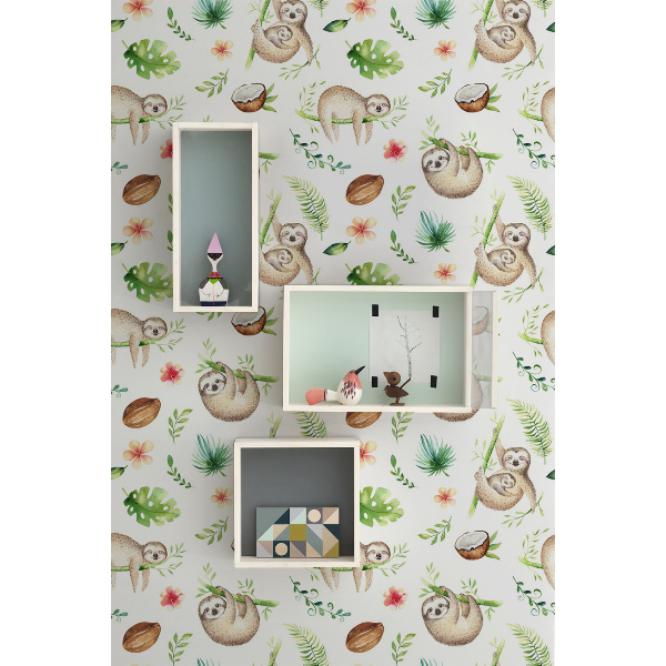Tapisserie murale Paresseux mignons sur les branches